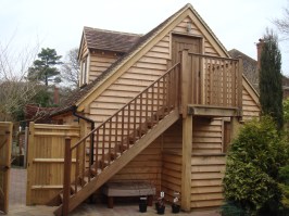 Hodgson - 2 Bay Garage With Upper Floor (showing Stairs)